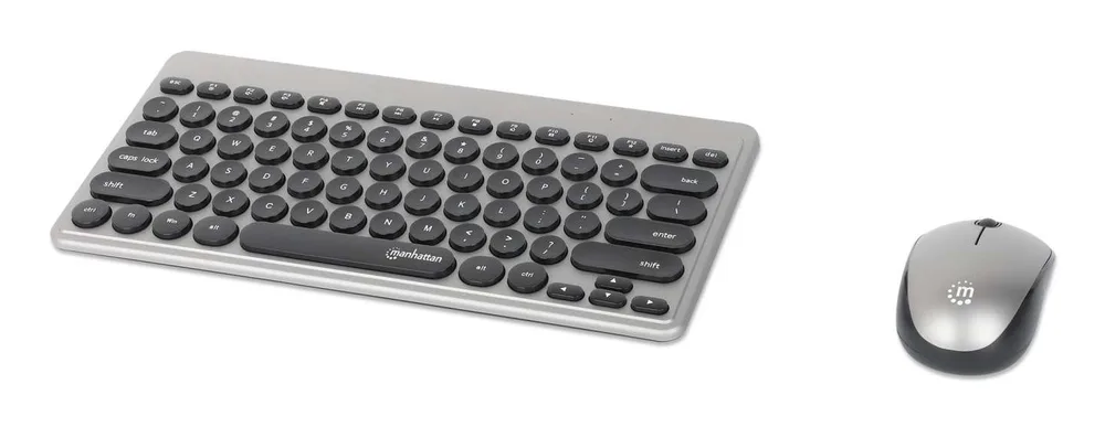 MANHATTAN 180795 Teclados Teclado Y Mouse — Kit De Mini Teclado Y Mouse Óptico
