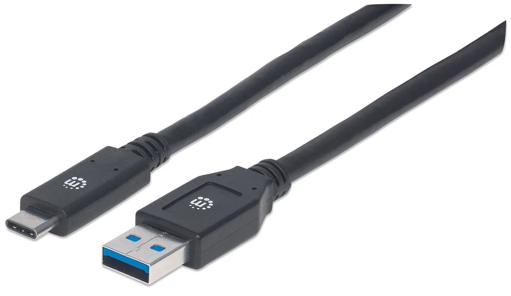 Cable USB,Manhattan,354981,-C V3.1, C-A 3.0M Negro
