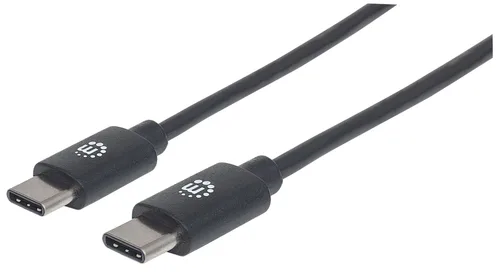 Cable USB C MANHATTAN 354875 - USB C, USB C, 2 m, Negro