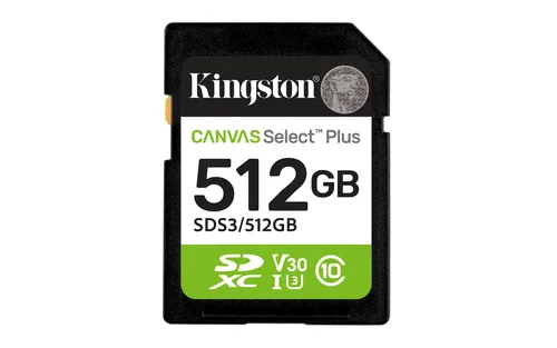 Memoria Flash Kingston SDXC 512GB para Alta Velocidad
