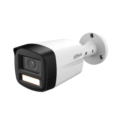 DAHUA DH-HAC-HFW1209TLMN-A-LED-S3 - Camara Bullet Full Color de 2 Mp/ 1080p/ p2.8mm/ 108°/ Microfono/ 40 Metros IR/ DWDR/ IP67/