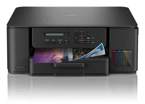 Multifuncional Tinta Continua Brother DCPT530DW - impresión dúplex, 27 ppm negro/11 ppm color, USB 2.0, Wifi 2.4/5Ghz, cama plana color tamaño carta