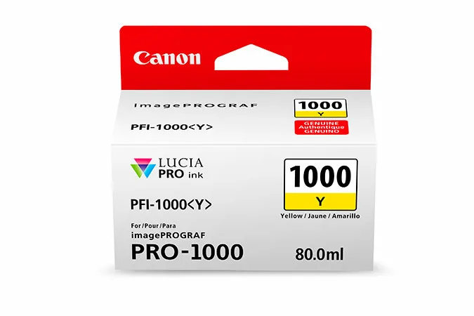 Tanque CANON PFI-1000 Y - Amarillo 0549C003AA