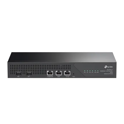 Delta Stream - OLT de 1 puerto GPON / Conexión de hasta 128 ONUs / 1 Puerto 2.5 Gigabit RJ45 Uplink PoE/ 1 Puertos SFP+ Uplink / Fuentes Redundantes AC- PoE at / Administración desde la nube (DPMS) TP-LINK DS-P7001-01