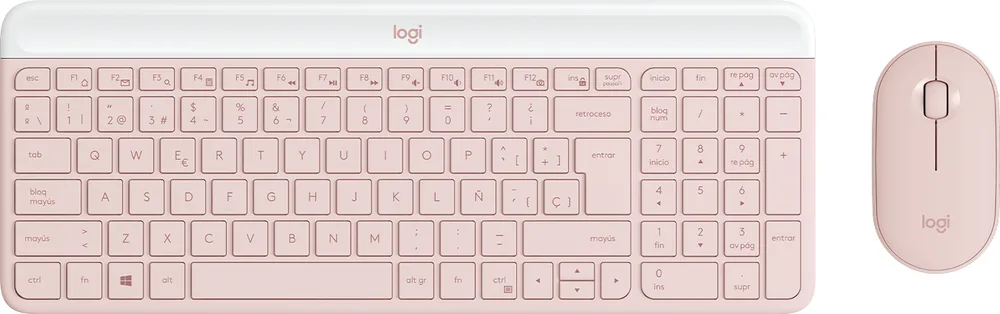 Kit Teclado y Mouse LOGITECH - Rosa, 10 m 920-011312