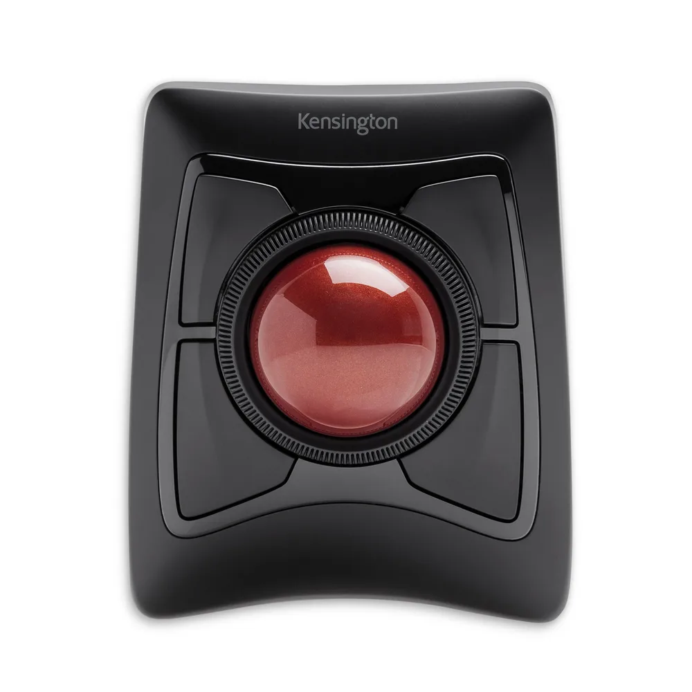 Trackball Inalámbrico KENSINGTON K72359WW - Negro con detalles en Rojo, Bluetooth 400 DPI