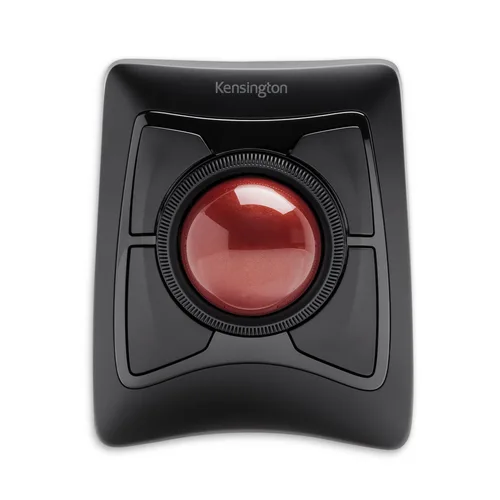 Trackball Inalámbrico KENSINGTON K72359WW - Negro con detalles en Rojo, Bluetooth 400 DPI