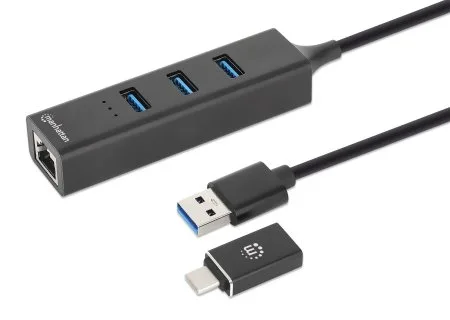 Adaptador De Red,Manhattan,180894, GB USB A