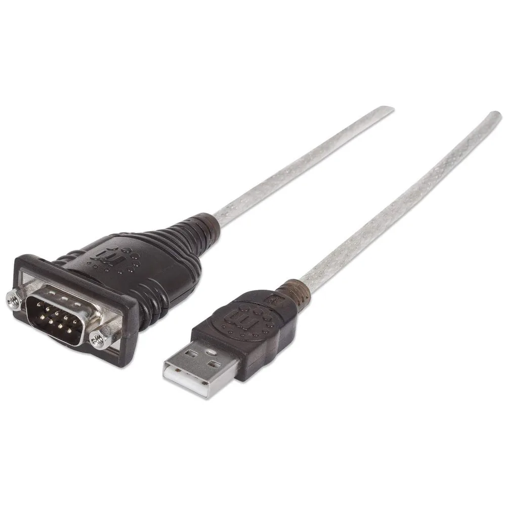 Convertidor USB a Serial DB9M Manhattan 205153