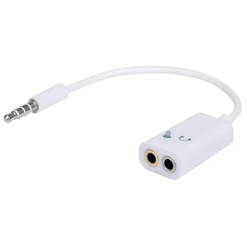MANHATTAN ,354561, 3.5MM 1 M A 2 H, Divide Audio Para Audifono Y Microfono Accesorio