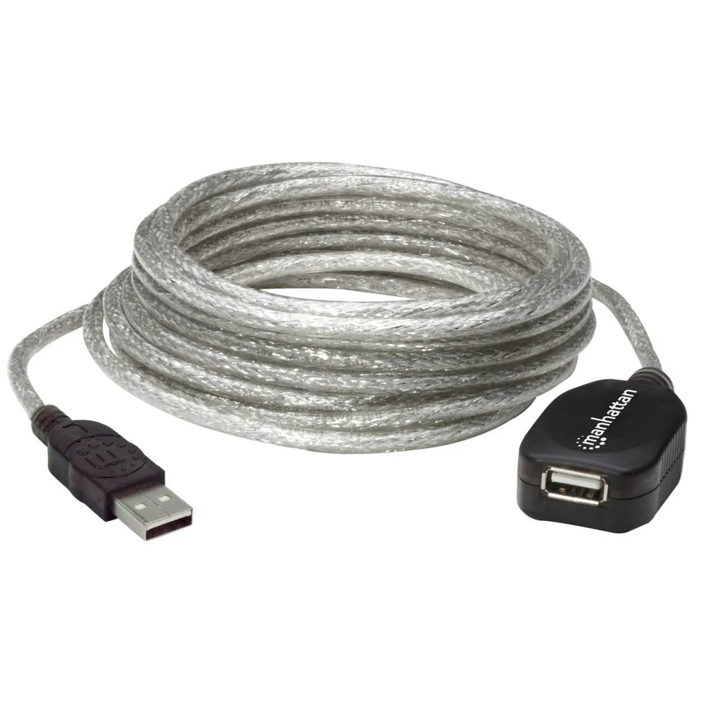 Cable USB,Manhattan,519779, V2.0 Ext. Activa 4.9M
