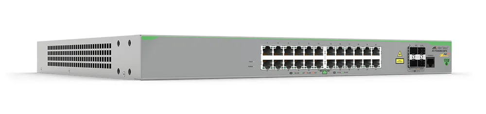 Switch PoE+ Administrable CentreCOM FS980M, Capa 3 de 24 Puertos 10/100 Mbps + 4 puertos SFP, 375 W ALLIED TELESIS AT-FS980M/28PS-10