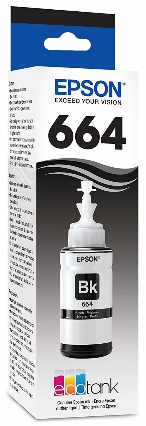 Cartucho Epson 664 Negro Compatible con Impresoras