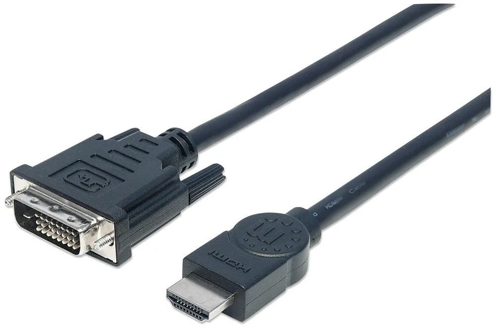 Cable HDMI,Manhattan,372510, - DVI-D M-M 3.0M