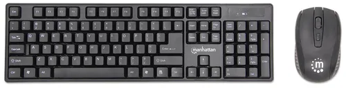 Combo de Teclado y Mouse Óptico Inalambrico Manhattan