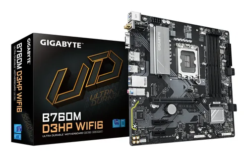 Tarjeta Madre Gigabyte Atx B760M D3HP WIFI6 DDR5 - S-1700, 48 GB, para Intel