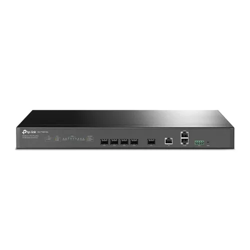 Delta Stream - OLT de 4 puertos GPON / Conexión de hasta 512 ONUs / 1 Puerto Gigabit RJ45 Uplink / 1 Puertos SFP+ Uplink / Fuentes Redundantes AC- DC (incluidas) / Administración desde la nube (DPMS) TP-LINK DS-P7001-04
