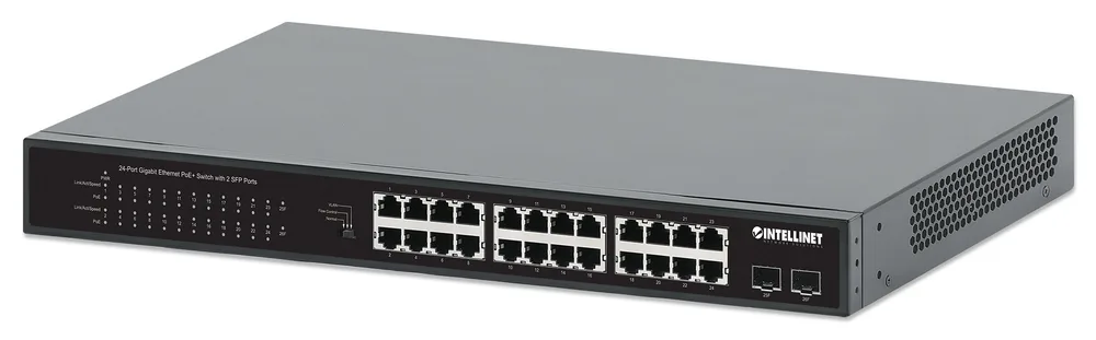 POE Switch ,Intellinet,561891,GB 24 Ptos 19 30W