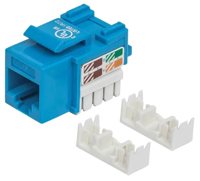 Jack Intellinet Cat 5E Impacto Keystone Azul
