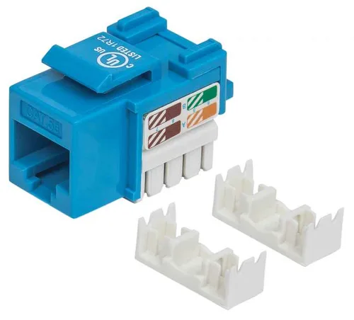 Jack Intellinet Cat 5E Impacto Keystone Azul