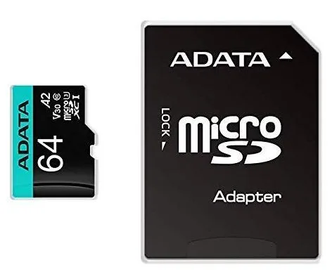 Memoria Flash ADATA 64GB UHS-I con Adaptador