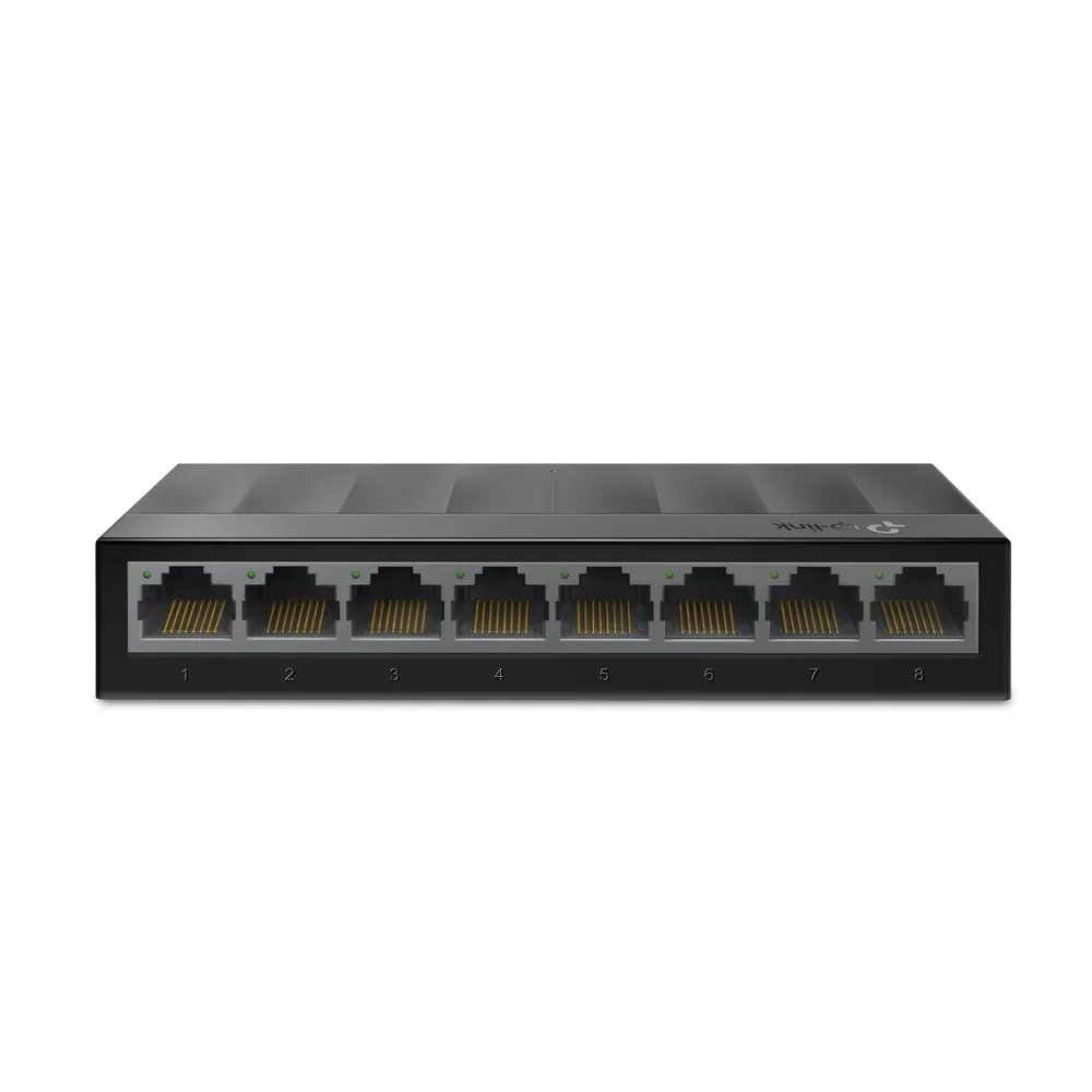 Switch Gigabit de 8 Puertod para Escritorio con Tecnología Green Ethernet Plug And Play Tp-link LS1008G Negro