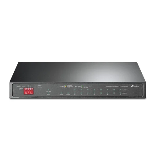 Switch de Escritorio TP-LINK TL-SG1210MP - Negro, 9 Puertos RJ45 - 1 Puerto SFP/RJ45