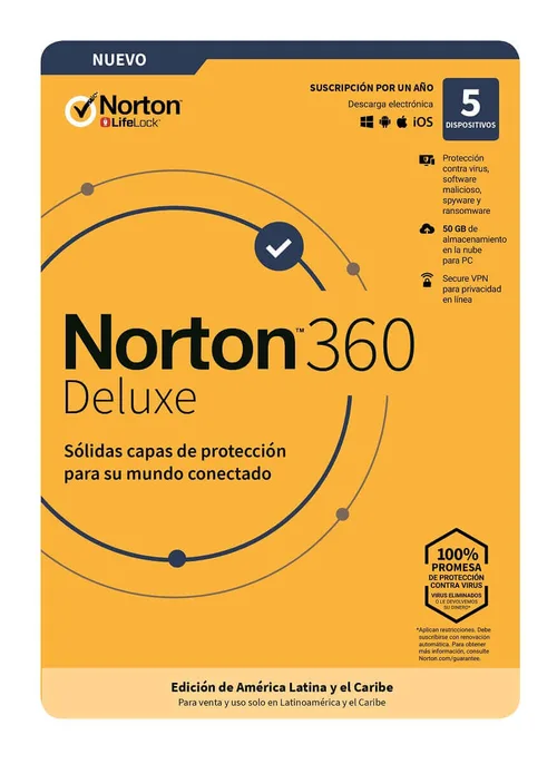 Norton 360 Deluxe 5D 1A 21443401 1 Año(s)