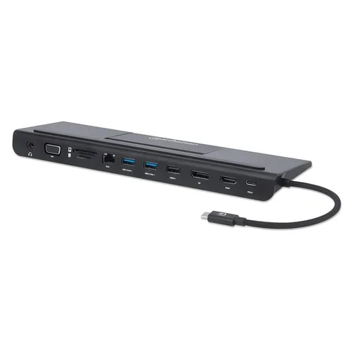 Docking USB,Manhattan,153478,-C 11 Ptos, HDMI
