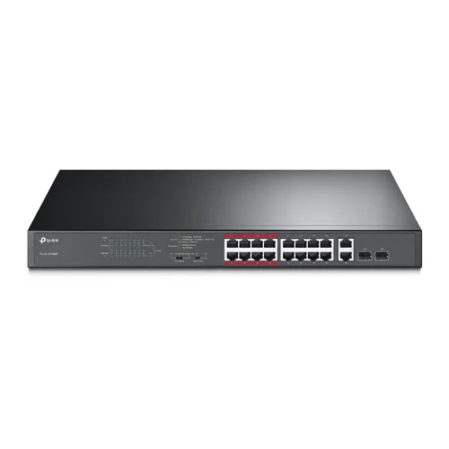 TP LINK Switch |tp-Link | TL-SL1218MP | 16 Puertos RJ45 10 Equipo de Red — 100 Mbps POE