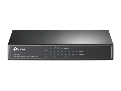 Switch TP LINK TL-SG1008P con 8 Puertos RJ45 Gigabit