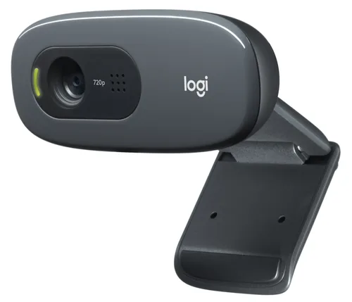 Cámara Web LOGITECH C270 - 3 MP, 30 fps, USB, Negro, 1280 x 720 Pixeles 30 pps 960-000694
