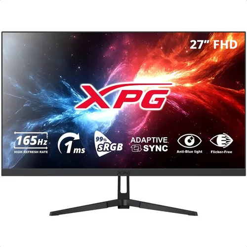 Monitor Gaming XPG 27 Pulgadas RIFT R27F6 165Hz. Resolución: 1920×1080(FHD). Respuesta: 1ms(MPRT) - Puertos: HDMI 2.0x1, Display 1.4x1. Negro. RIFT