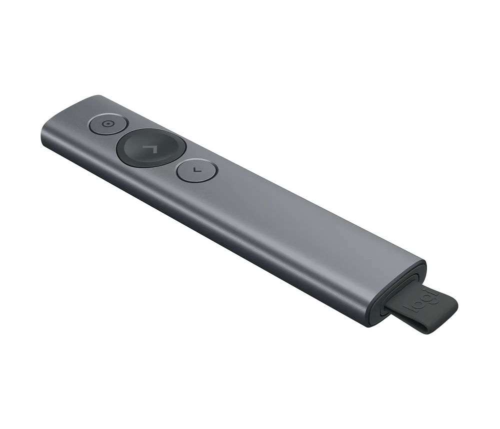 Presentador Inalámbrico LOGITECH Spotlight - Gris, RF inalámbrico 910-005216