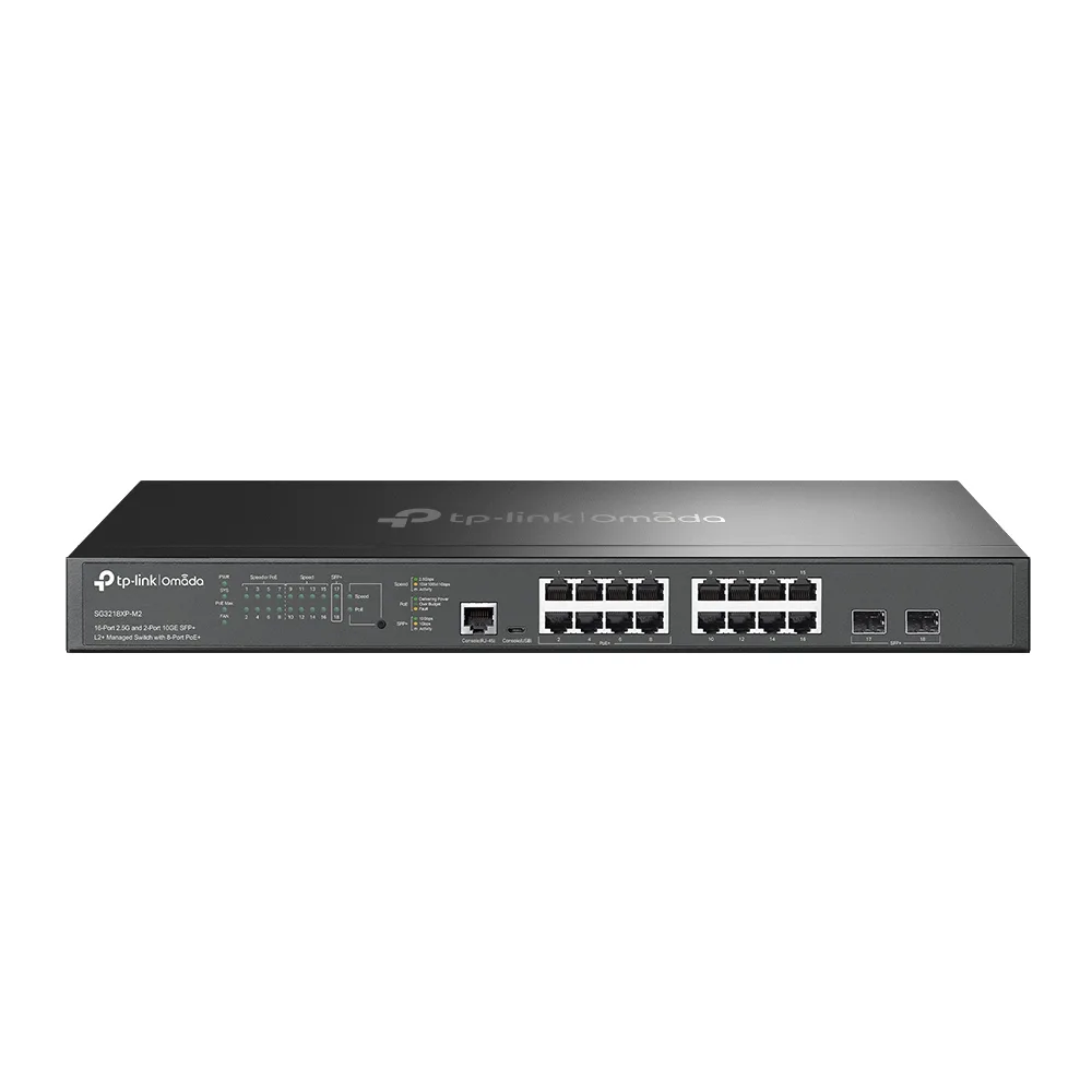 TP LINK Switch | Tp-Link | SG3218XP-M2 | Omada L2+ De 16 Puertos A 2.5G Y 2 Sfp+ A 10G |