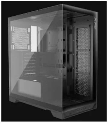 Gabinete GAMER XPG INVADER X Media torre (ATX - Micro-ATX y Mini-ITX) Panel frontal y lateral vidrio templado. Ventiladores incluidos.