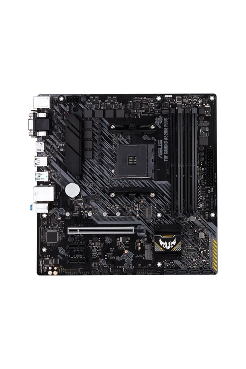 Tarjeta Madre ASUS TUF GAMING A520M-PLUS WIFI micro ATX - AMD, Ryzen AM4, , M.2, DisplayPort, HDMI, D-Sub, puertos USB 3.2 Gen 1, SATA 6 Gbps y Aura