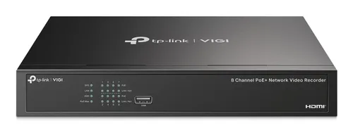 Grabador de vídeo VIGI de 8 canales PoE+ TP-LINK Negro VIGI NVR1008H-8P