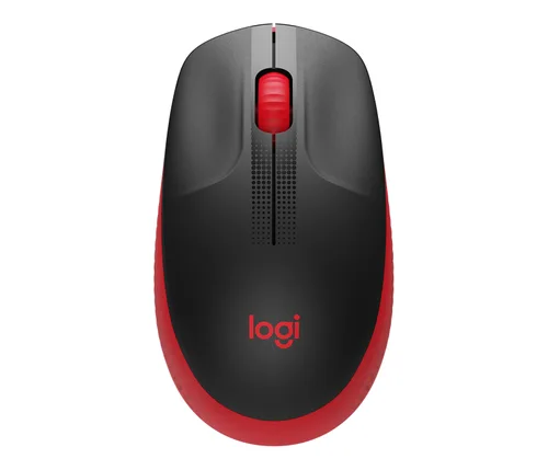 Mouse óptico Logitech M190 inalámbrico rojo 1000DPI