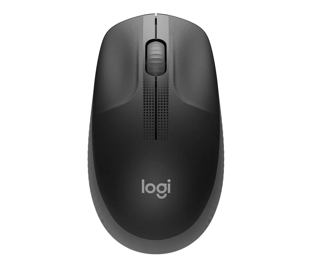 Mouse óptico inalámbrico Logitech M190 gris con USB