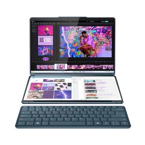 TOUCH Yoga Book 9 13IMU9 - Intel® Core™ Ultra 7 155U, RAM 16 GB, Windows 11 Home, 1 TB SSD, pantalla 2x 13.3 pulgadas 2.8K LENOVO 83FF001PLM