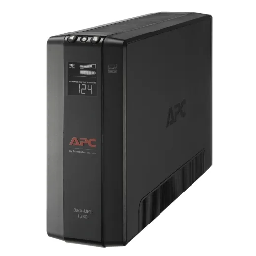 No Break Capacidad 1350 VA - 810 W, 120 V con APC BX1350M-LM60, 1350 VA, 810 W, 16 h, Negro, Industrial y Oficina