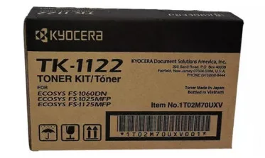 Tóner KYOCERA TK-1122 - Negro, 3000 páginas, Negro, Kyocera 1T02M70UX0
