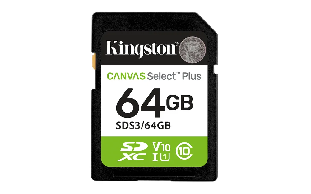 Memoria Flash Sd Kingston Sdxc Canvas Select 64GB 100MB