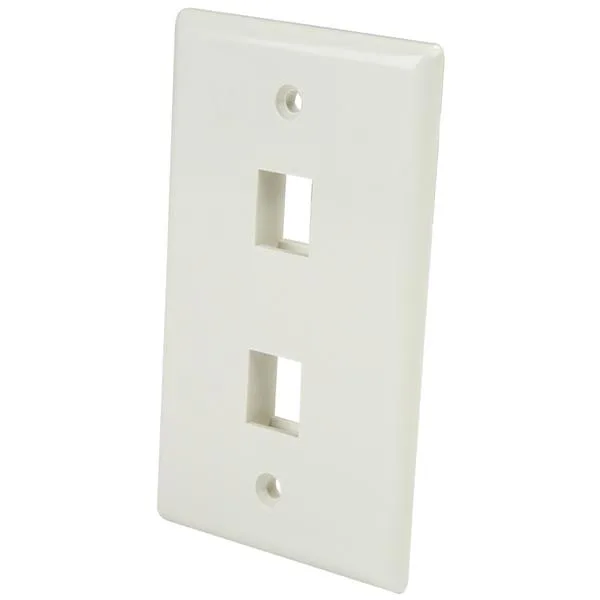 Placa de Pared StarTech.com 2 Salidas RJ45 Color Blanco