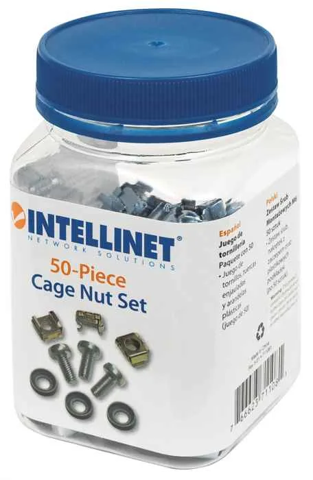 Tornillería M6 Intellinet para Gabinete de 19 Pulgadas
