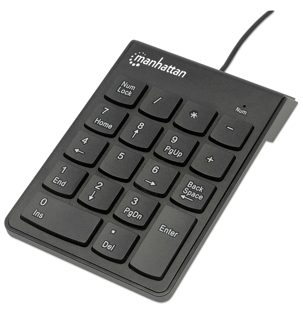 Teclado,Manhattan,176354, Numerico USB Negro