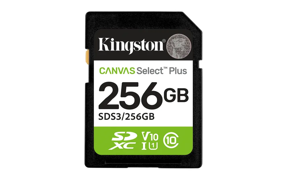 Memorias Memoria Flash Card KINGSTON SDXC Canvas Select 256GB 150MB