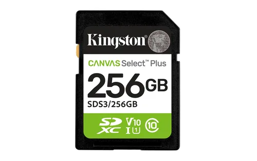 Memorias Memoria Flash Card KINGSTON SDXC Canvas Select 256GB 150MB