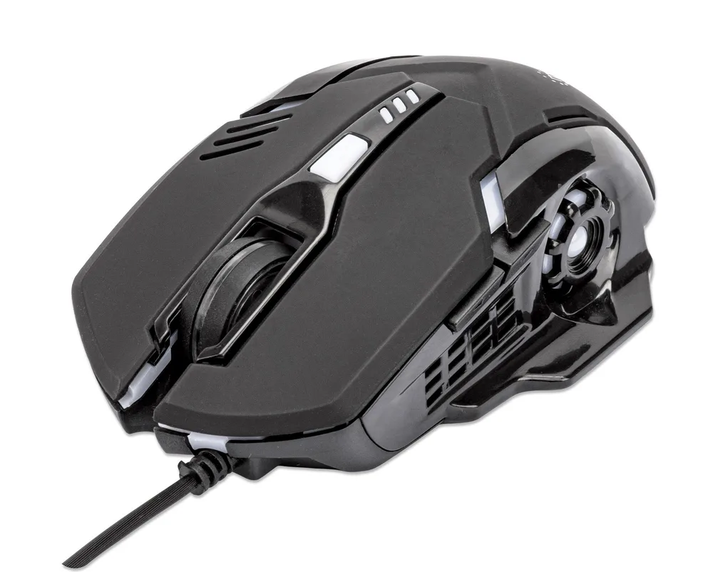 Mouse Gaming Manhattan 179256 de 6 Botones Negro